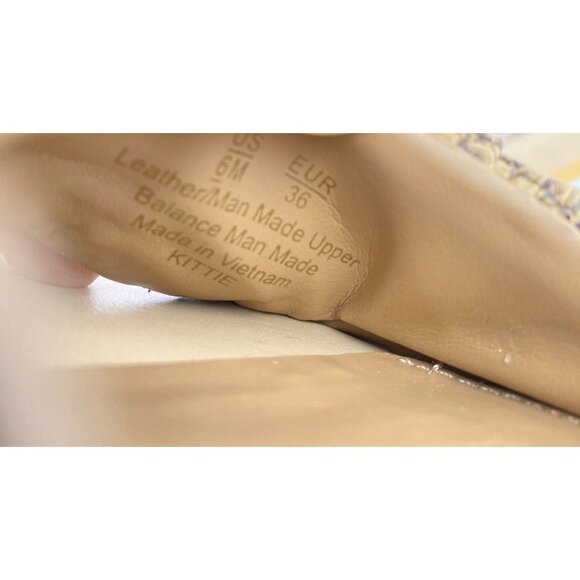 Sam Edelman Kittie Slides 3" Heeled Sandal Sz 6M Beige/Snakeprint NWOB $180 - Picture 4 of 12